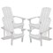 Flash Furniture White Poly Resin Adirondack 4 Pk 4-JJ-C14501-WH-GG - alternate 6